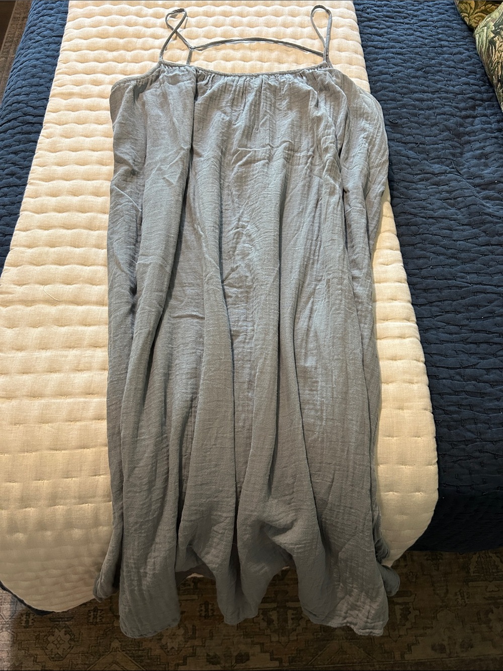 H&M Light Blue Spaghetti Strap Maxi Dress